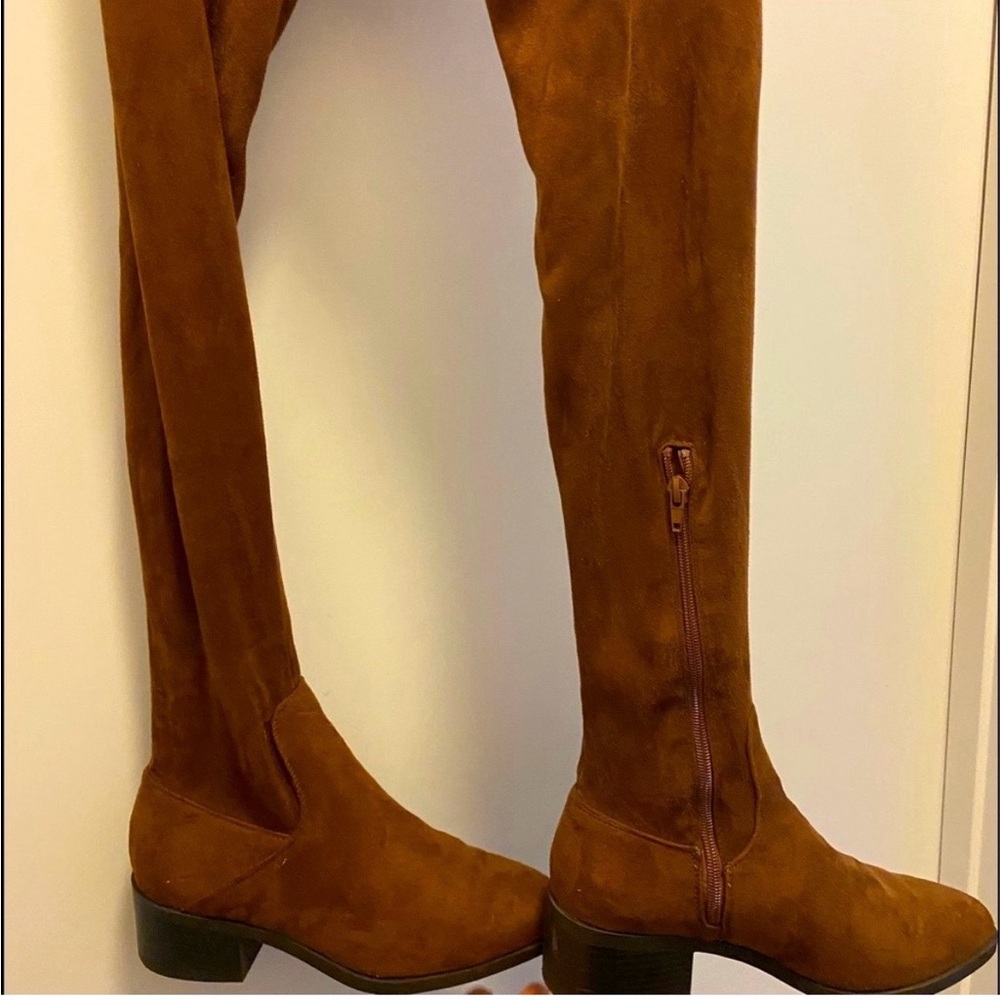 Forever 21 Suede boot high to mid-thigh length